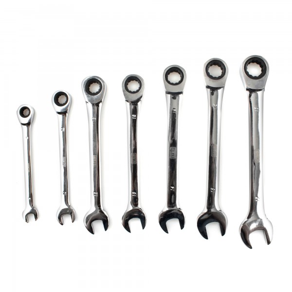 Juego Stein 7 Llaves Combinadas con Carraca Articulada