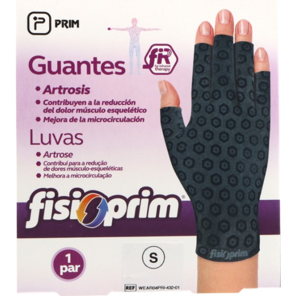 Fisioprim Guantes Terapéuticos FIR Artrosis 1 Par Talla S