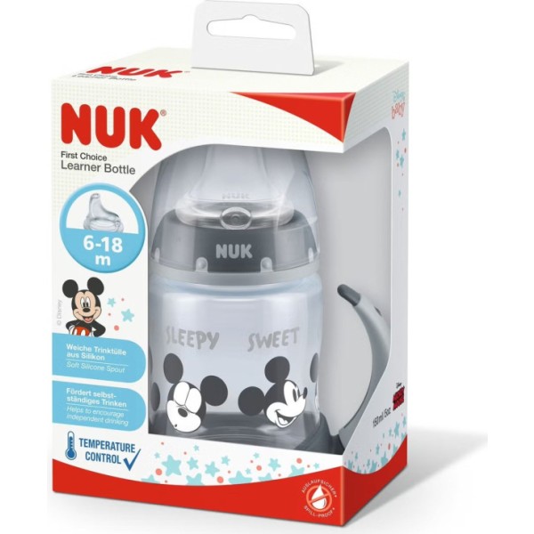 Nuk Biberon Silicona Mickey First Choice 6-18M Niña 150Ml