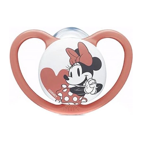 Nuk Chupete Space Mickey Silicona Rojo 6-18 Meses