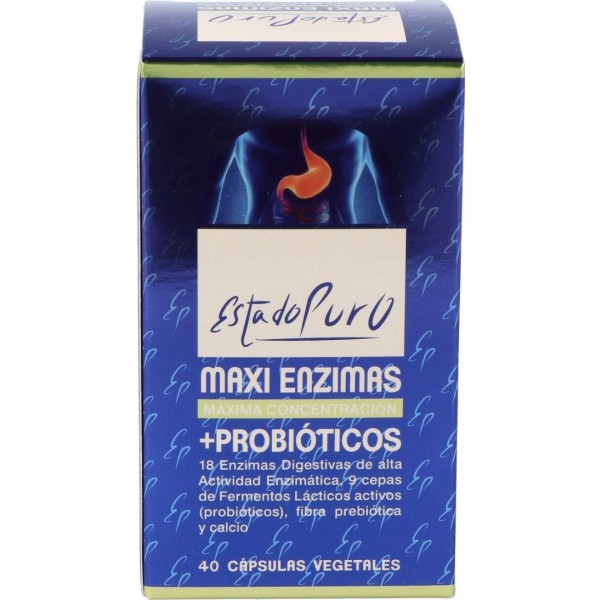 Maxi Enzimas Con Probioticos 40Cap. Estado Puro